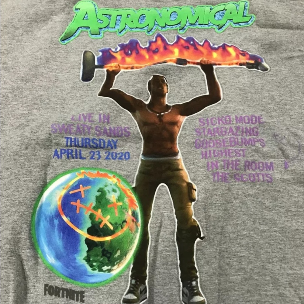 Cactus Jack Travis Scott fortnite CJ Astro hoodie - Picture 3 of 5